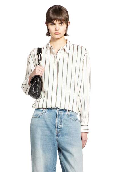  Gucci Web Silk Jacquard Shirt 