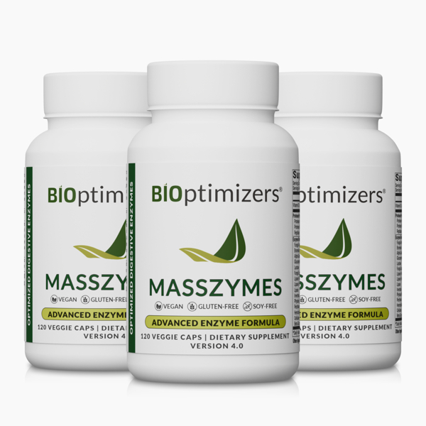  Bioptimizes Inc. Masszymes (120 Caps) - 3 Bottles - Subscription 