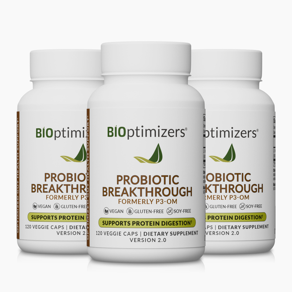  Bioptimizes Inc. Probiotic Breakthrough (120 Caps) - 3 Bottles - One Time Supply 