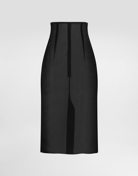  Dolce & Gabbana Chiffon Voile Calf-length Skirt - Woman Skirts Black Silk 40 