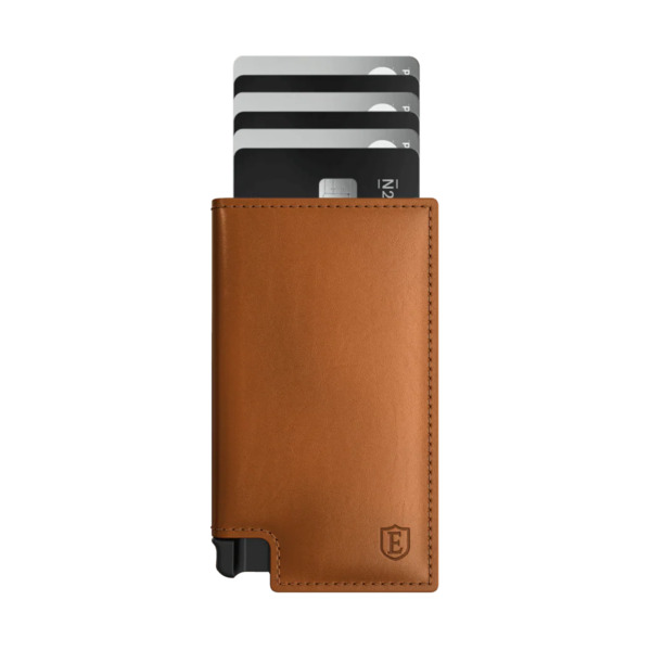  Ekster® Men's Wallet - Brescia Bronze Vachetta Premium Slim Men's Wallet Trackable Wallet Leather Smart Wallet Rfid Blocking 