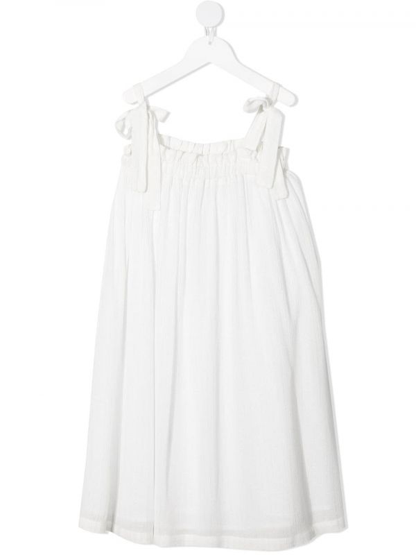  Andorine Ruffled Midi Dress - White 