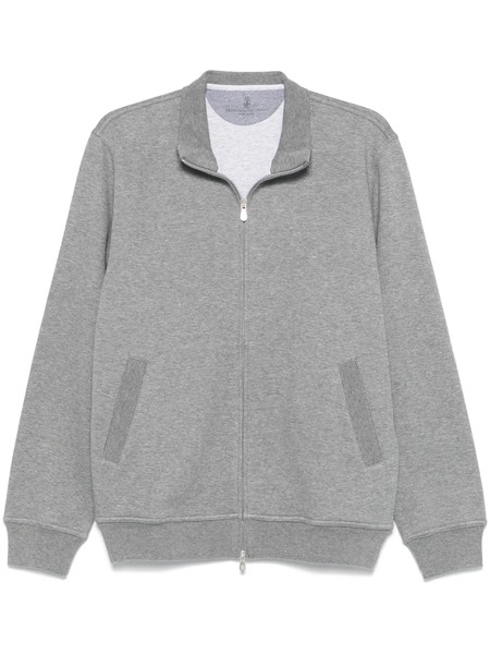  Brunello Cucinelli Mélange-effect Sweatshirt - Grey 
