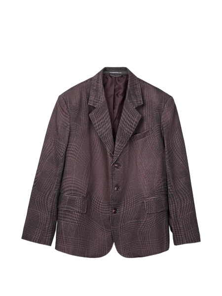  Camperlab Check Pattern Blazer - Purple 