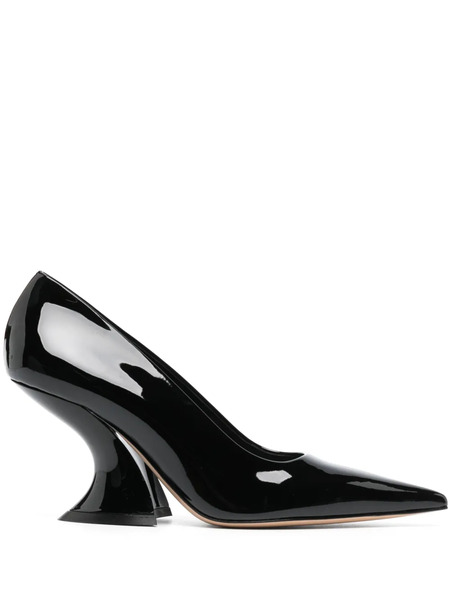  Casadei Elodie 80mm Patent-leather Pumps - Black 