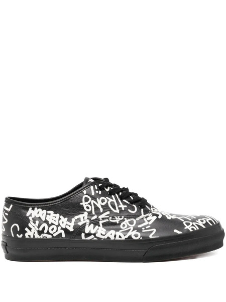 Comme Des Garçons Comme Des Garçons Slogan-print Sneakers - Black 