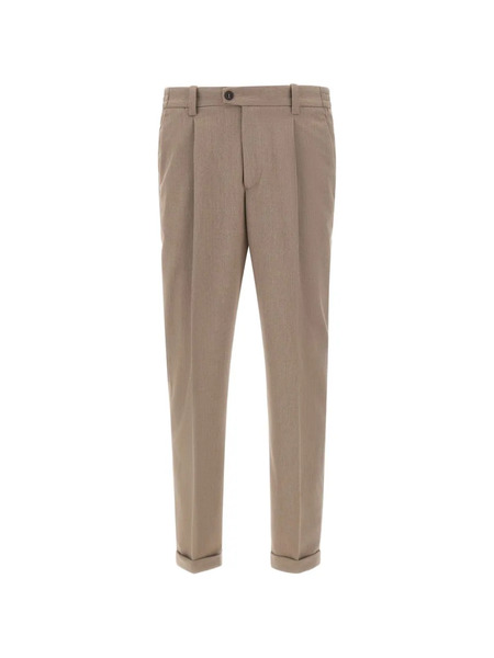  Devore Pleated Trousers - Neutrals 