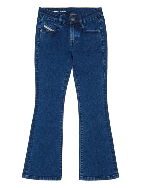  Diesel Kids Flared Cotton Denim - Blue 