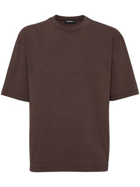  Dsquared2 Embossed-logo T-shirt - Brown 