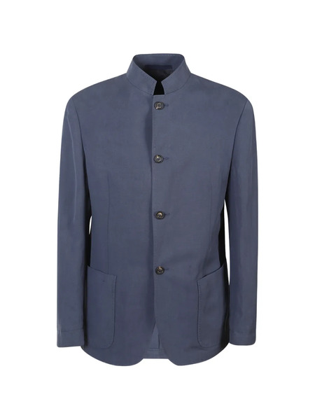  Eleventy Button Patch-pocket Jacket - Blue 