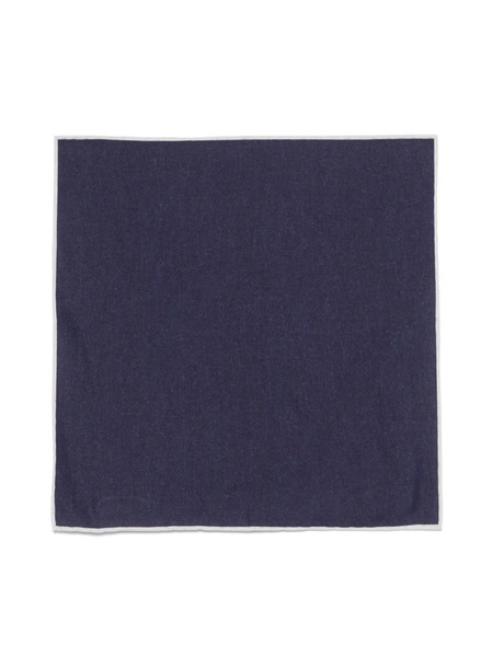  Eleventy Contrasting-trim Handkerchief - Blue 