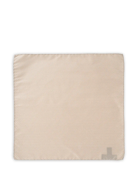  Emporio Armani Silk Pocket Square - Neutrals 