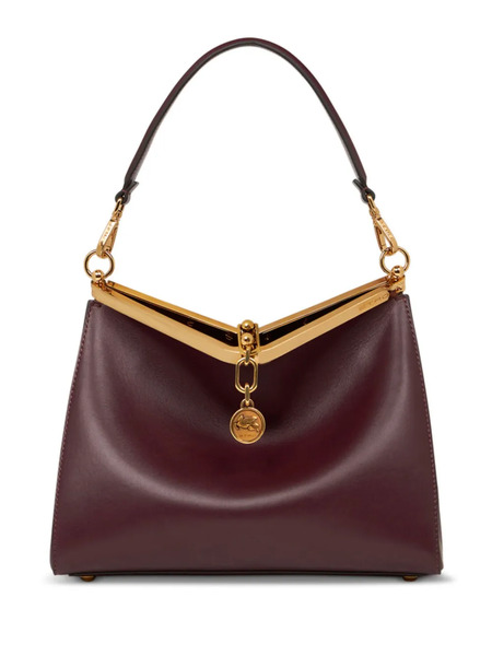  Etro Medium Vela Leather Shoulder Bag - Red 
