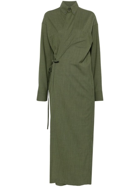  Fabiana Filippi Wrap Maxi Dress - Green 