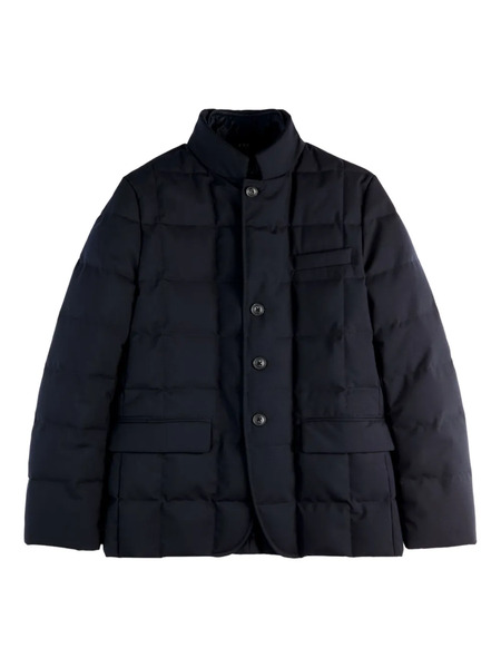  Fay Padded Button-up Jacket - Blue 