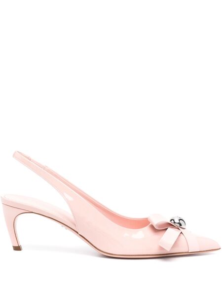  Ferragamo Brilda 55mm Patent Leather Pumps - Pink 