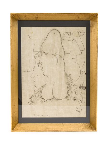  Fornasetti Erotic Painting - Black 