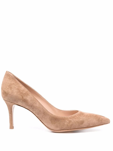  Gianvito Rossi 70mm Gianvito Suede Pumps - Neutrals 