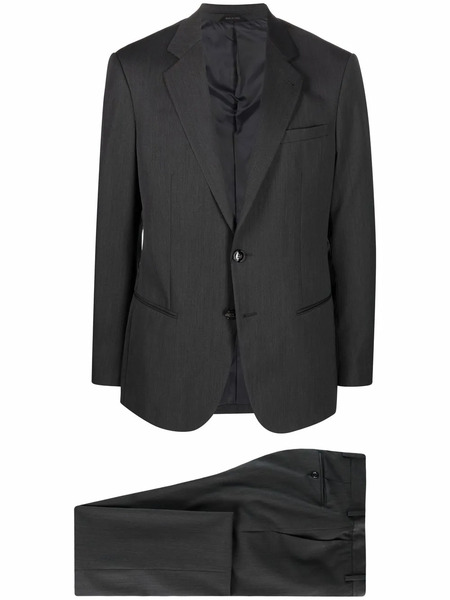  Giorgio Armani Slim-fit Wool Two-piece Suit - Grey 