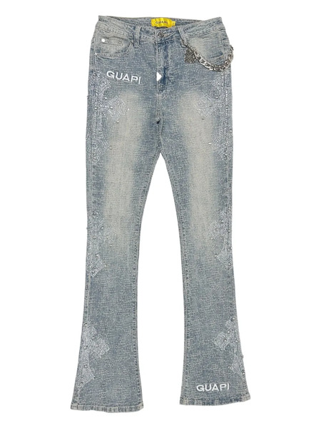  Guapi Crystal-cross Jeans - Blue 