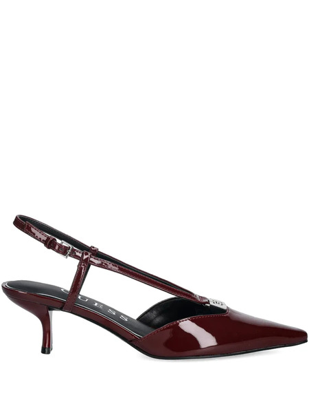  Guess Usa Pointed-toe Strap Heeled Pumps - Red 