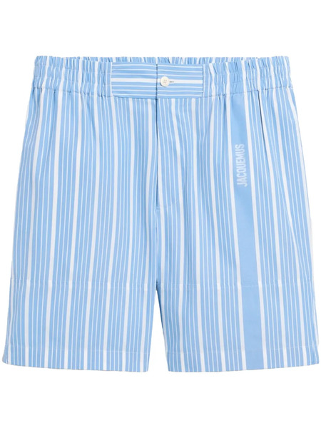  Jacquemus Striped Shorts - Blue 
