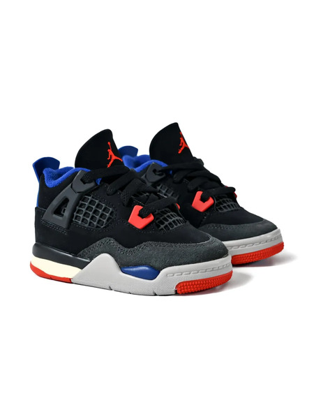  Jordan Kids Air Jordan 4 Td rare Air Sneakers - Black/fire Red/deep Royal Blue/dark Smoke Grey/tech Grey 