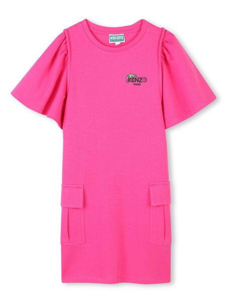  Kenzo Kids Logo-print Dress - Pink 