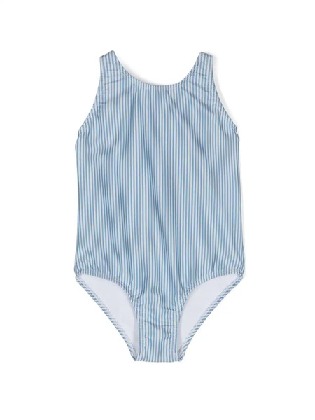 Knot May Striped Swimsuit - Blue 