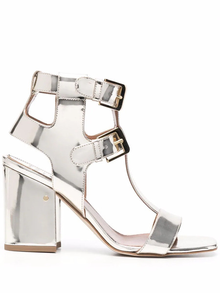  Laurence Dacade Sandra 90mm Metallic Sandals - Gold 