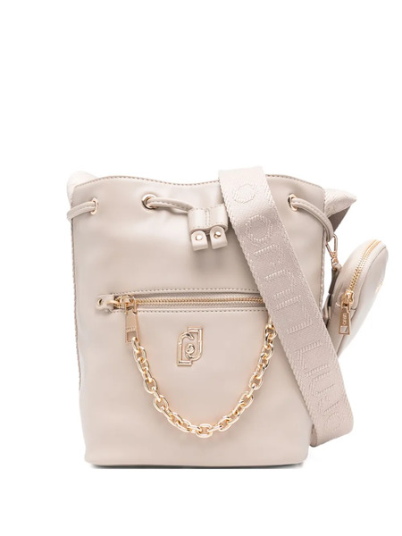  Liu Jo Chain-detail Drawstring Bucket Bag - Neutrals 