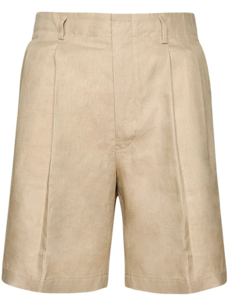  Loro Piana Linen Bermuda Shorts - Neutrals 