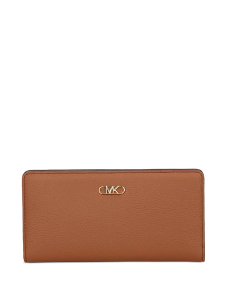  Michael Kors Logo-plaque Wallet - Brown 