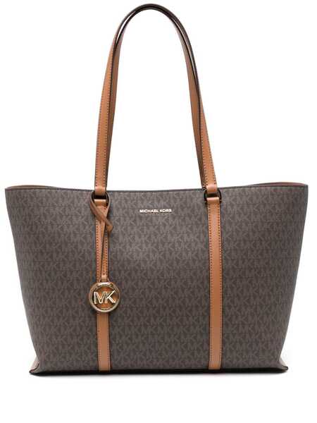  Michael Michael Kors Logo-print Tote Bag - Brown 