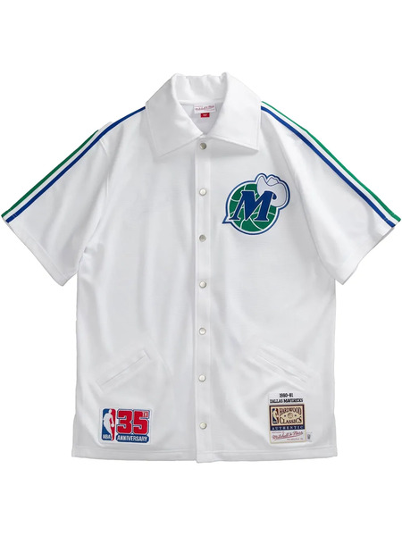  Mitchell & Ness 1980/81 Hardwood Classics Dallas Mavericks 35th Anniversary white Authentic Shooting Shirt 