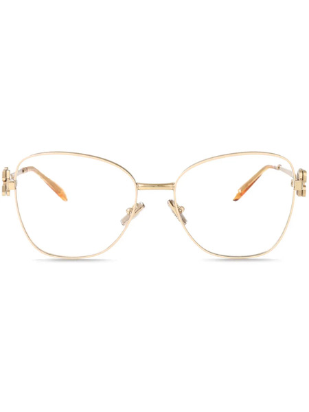 Miu Miu Eyewear Cat-eye Glasses - Gold 