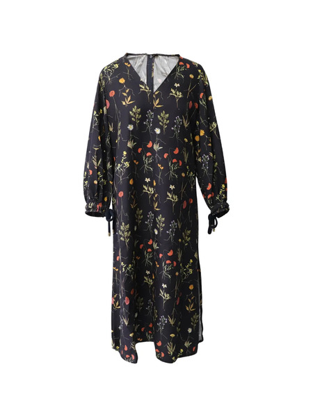  Mother Of Pearl Josie Floral-print Dress - Black 
