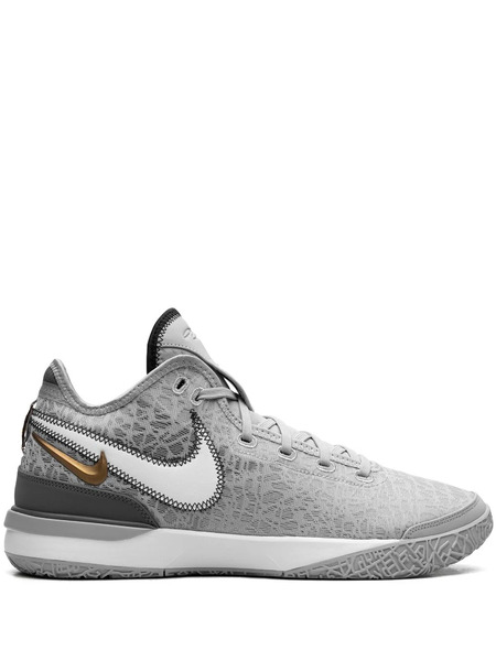  Nike Zoom Lebron Nxxt Gen wolf Grey Metallic Gold 