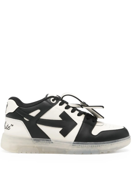  Off-white Leather Sneakers - Black 