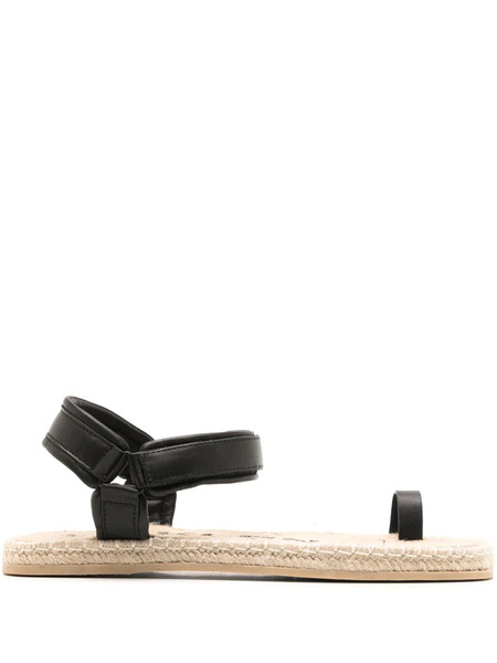  Osklen Touch-strap Leather Sandals - Black 