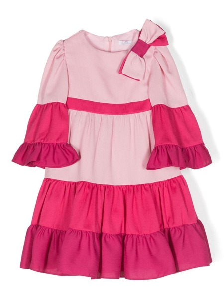  Patachou Bow-detail Ruffled Dress - Pink 