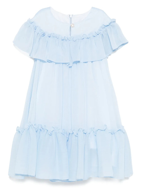  Patachou Ruffle-detailed Dress - Blue 