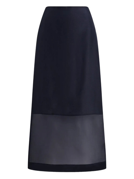  Polo Ralph Lauren Organza Pencil Skirt - Blue 