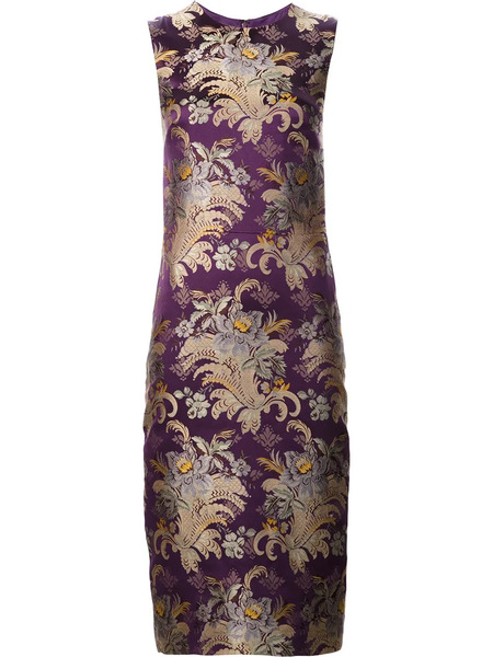  Ralph Lauren Collection Floral Print Dress - Pink 