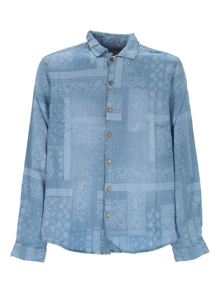  Tooco Patchwork Shirt - Blue 