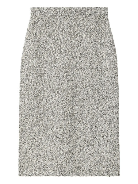  Tory Burch Tweed Midi Skirt - Black 