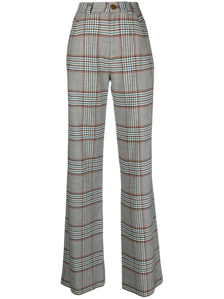  Vivienne Westwood Ray Tartan Check-pattern Trousers - Blue 