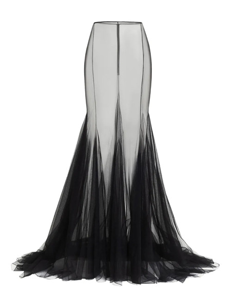  Zuhair Murad Tulle Long Skirt - Black 