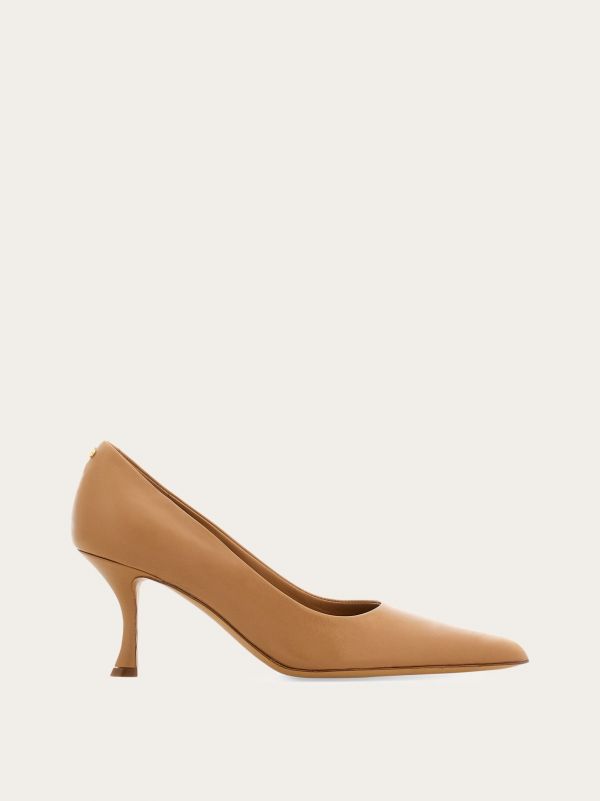  Ferragamo Women Pump Shoe Beige Size 6 
