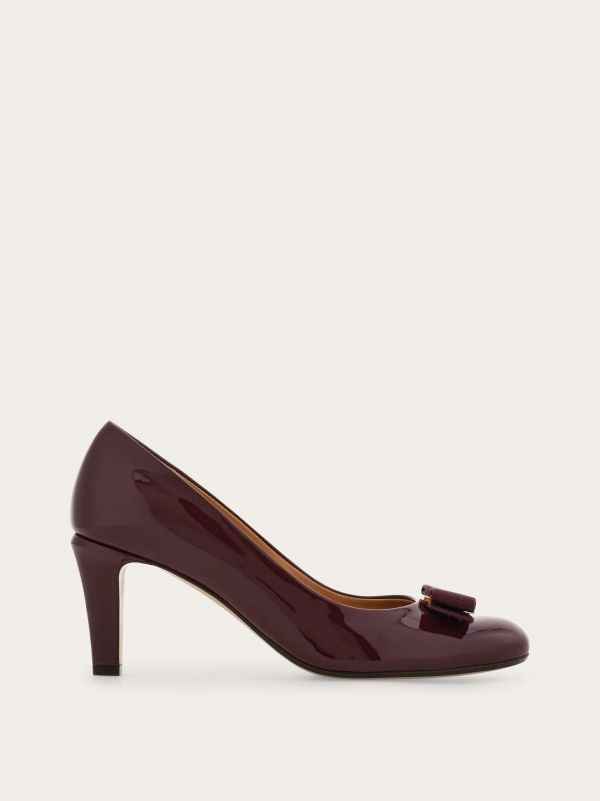  Ferragamo Women Vara Bow Pump Violet Size 5 